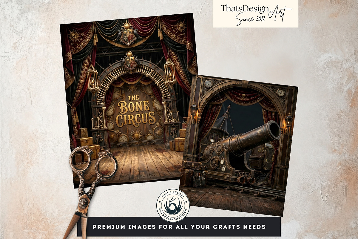 The Bone Circus Backdrops, a Background Graphic by ThatsDesignArt (Photo 11 of 13)