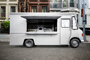 Food Truck. PSD Mockup