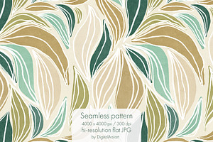 Organic floral abstract pattern.