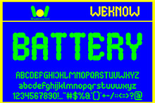 Battery font