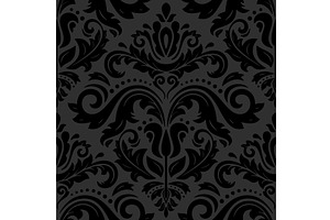 Damask Seamless Vector Pattern, a Decorative Illustration by FineArtStudio