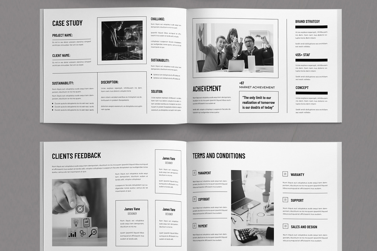 Company Profile Template Layout, a Brochure Template by ContestDesign (Photo 5 of 5)