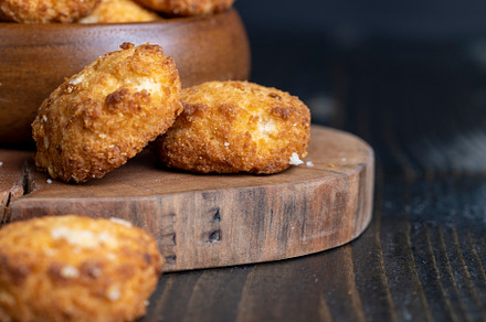 Delicious cookies with coconut on the table, a Photo by MyPhotos