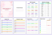 2025 Dated Weekly Planner Canva Kdp, a Stationery Template by Mustafiz (Thumbnail 2 of 4)