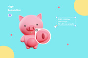 3D Animal Character Pack Vol 2, an Animal 3D Model by Algrafika_Official (Thumbnail 6 of 6)