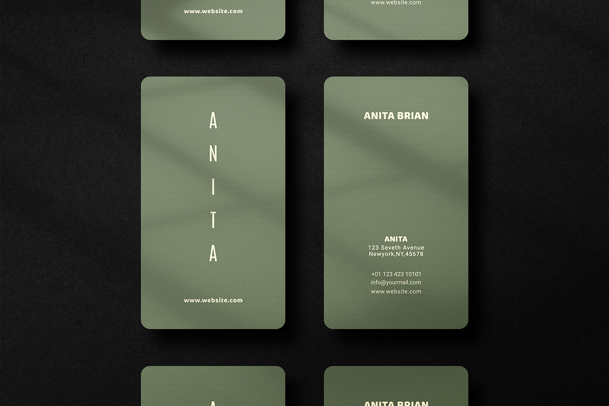 Business card Template & 3 Mock-up, a Business Card Template by Smashing_Studio (Photo 2 of 7)