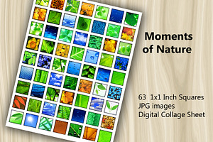 Collage Sheet - Moments of Nature, a Print Template by Kseniya-Omega