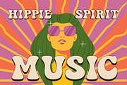 Malloray Retro Psychedelic 70's Font, a Sans Serif Font by Rasio Studio (Thumbnail 6 of 11)