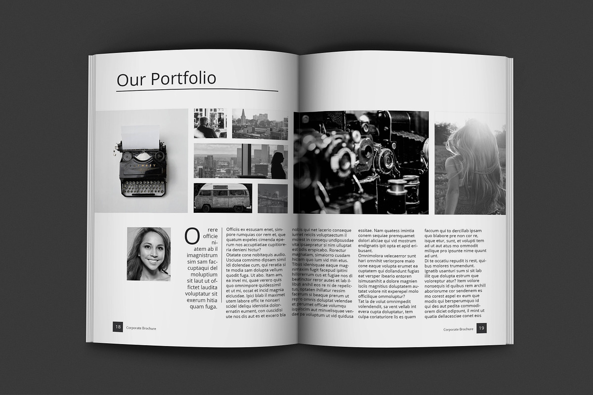 Black And White Proposal Project, a Brochure Template by feydesign (Photo 9 of 16)