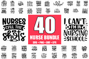 Nurse SVG Bundle 40 Designs, an Illustration by ZoomkSVG (Thumbnail 1 of 7)