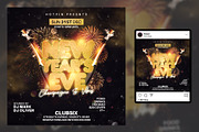 New Year Eve Party Flyer Template, a Flyer Template by Hotpin (Thumbnail 2 of 2)