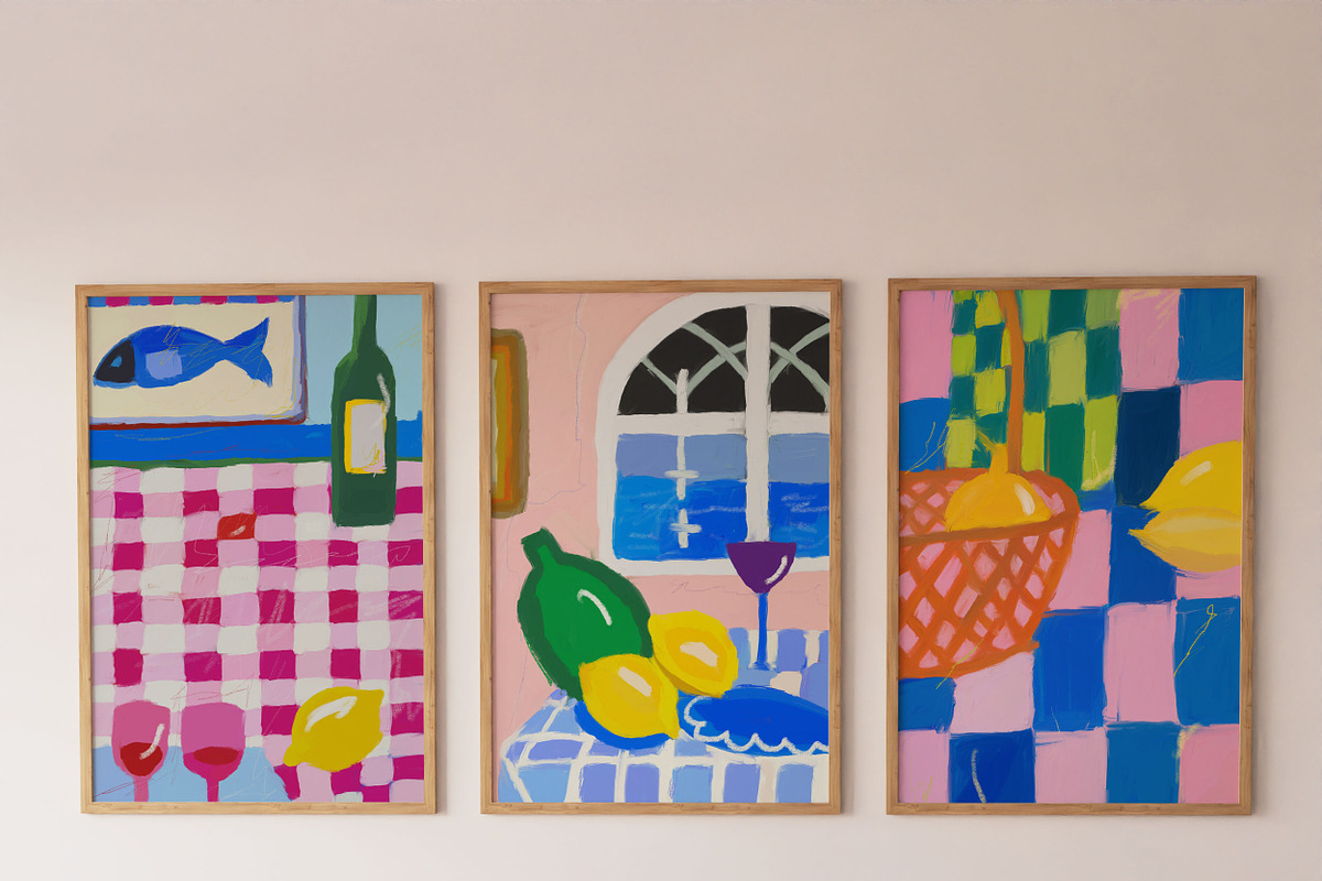 French Riviera Bohemian Posters, a Food Illustration by Ayya Studio (Photo 6 of 8)