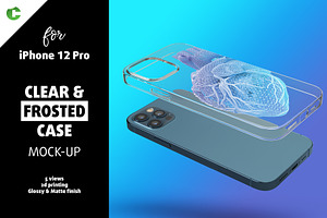 iPhone 12 pro Clear & Frosted case