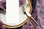 Halloween Card Mockup 4x9 Menu fall, an Advertising Mockup by PawMockups (Thumbnail 3 of 10)