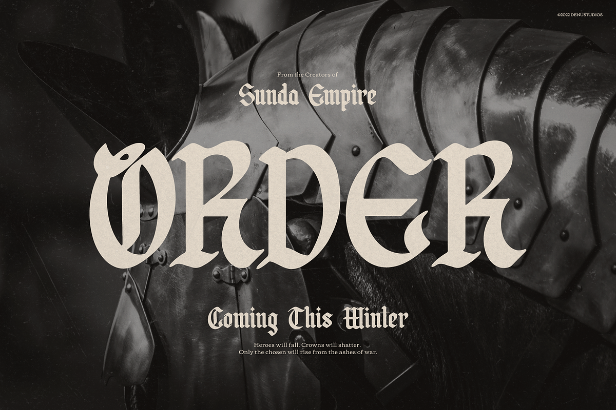 Qindret | Blackletter Typeface, a Blackletter Font by Denustudios (Photo 5 of 12)