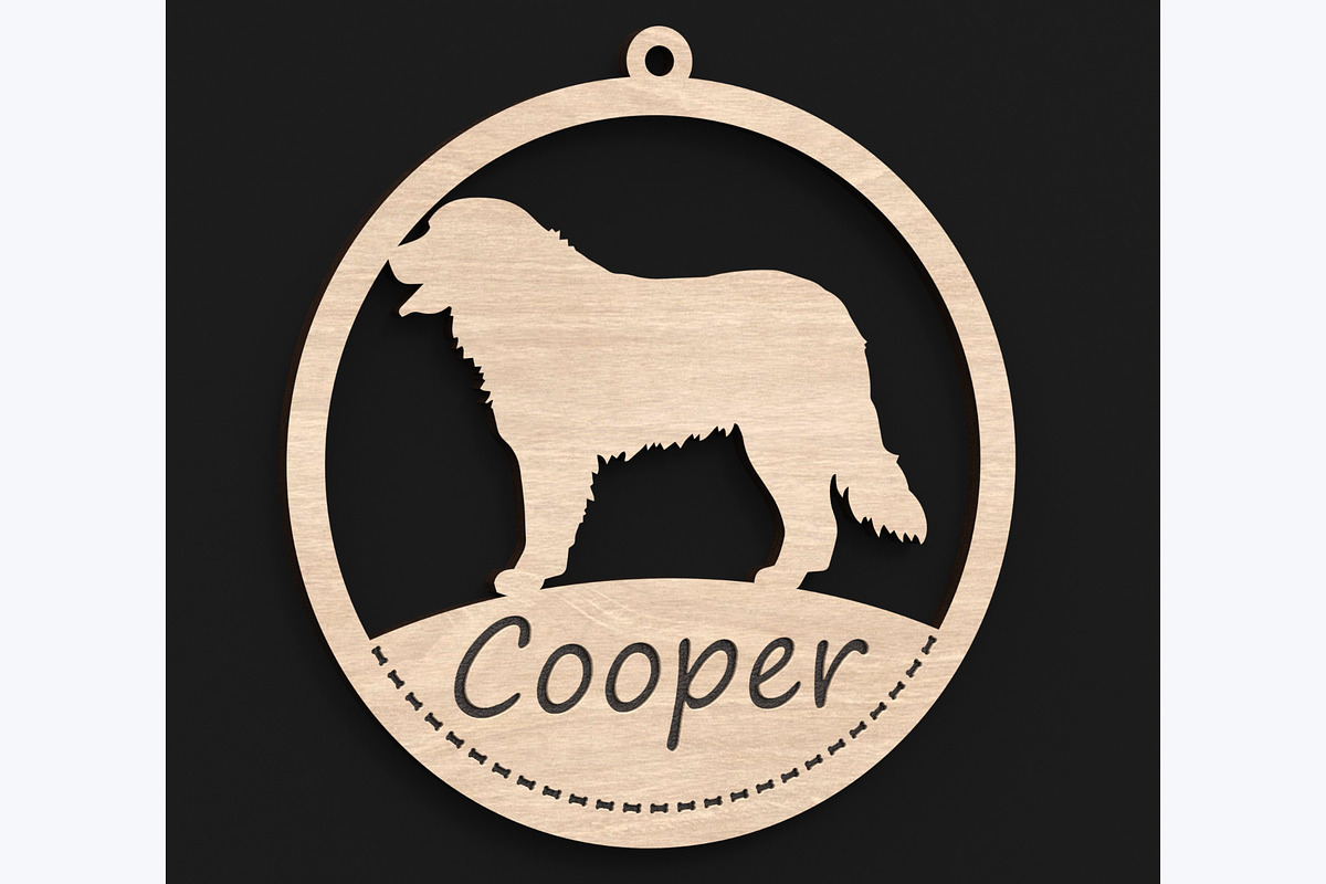 40 Custom Dog Ornaments Laser Files, an Object Graphic by ThemeXDigital (Photo 7 of 9)