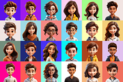 125 Animoji Style Avatars - Children, a Characters & Person 3D Model by Digital Blood (Thumbnail 12 of 13)
