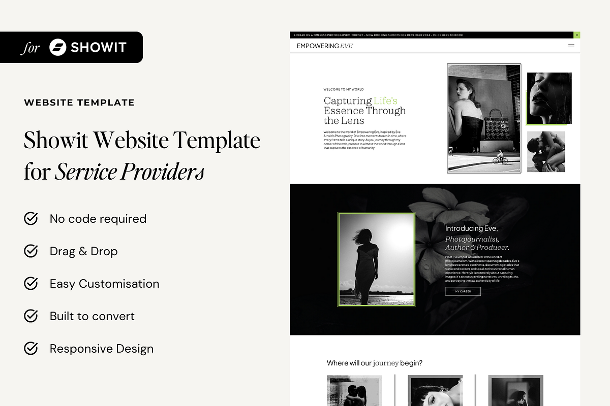 Website Template For Creatives, a Websites & App Template by Emily Betts (Photo 1 of 6)