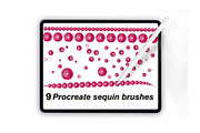 Procreate sequin brushes for fashion, a Brush Add-On by Illustration Tribe (Thumbnail 1 of 4)