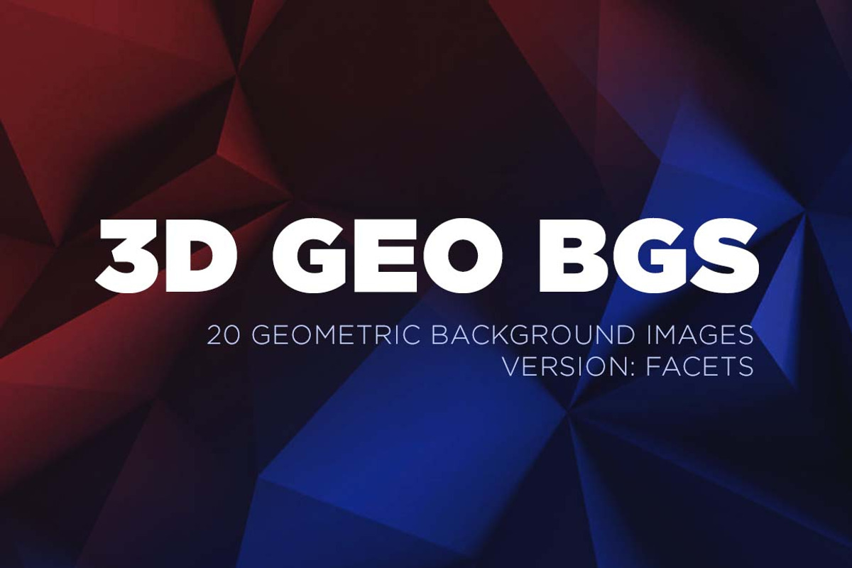 3D Geometric Backgrounds - Facets, a Pattern Graphic by Design Assets (Photo 1 of 7)