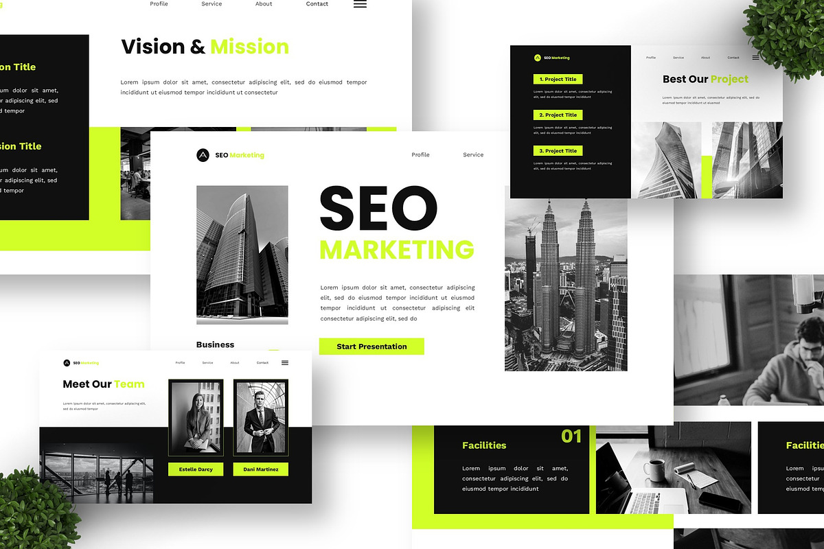 SEO Marketing - Business Powerpoint, a Presentation Template by Deepslide Studio (Photo 4 of 4)