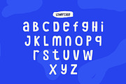 Glubio - Funky Display Font, a Sans Serif Font by Flawless And Co (Thumbnail 7 of 10)