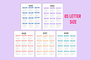 5 Year Calendar 2024-2028 For Canva, a Stationery Template by Shumaya (Thumbnail 2 of 5)