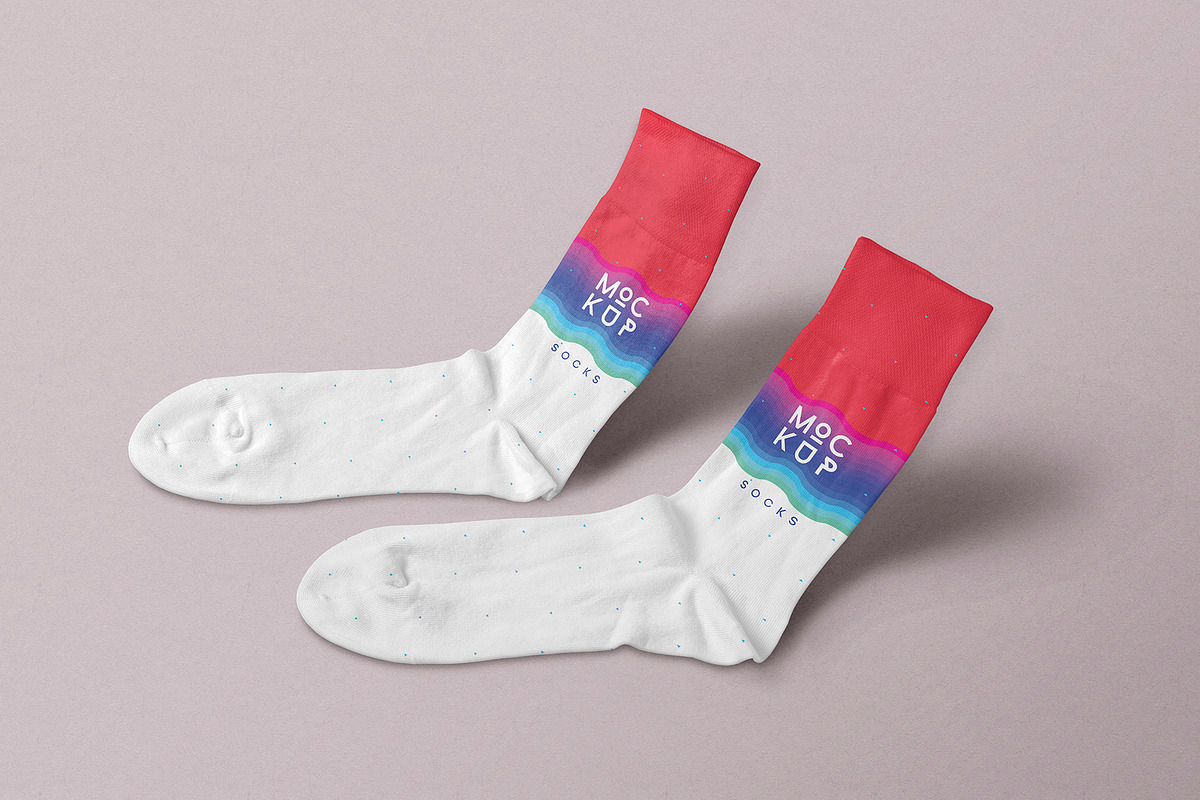 Socks Mockup, a Product Mockup by PixelVoyager (Photo 5 of 6)