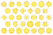 SUNS outline icons: 10 versions, an Outline Icon by beguima (Thumbnail 8 of 11)