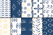 Mediterranean 30 hand drawn patterns, a Pattern Graphic by SiDesign (Thumbnail 7 of 8)