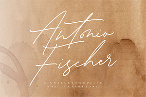 Antonio Fischer - Monoline Font