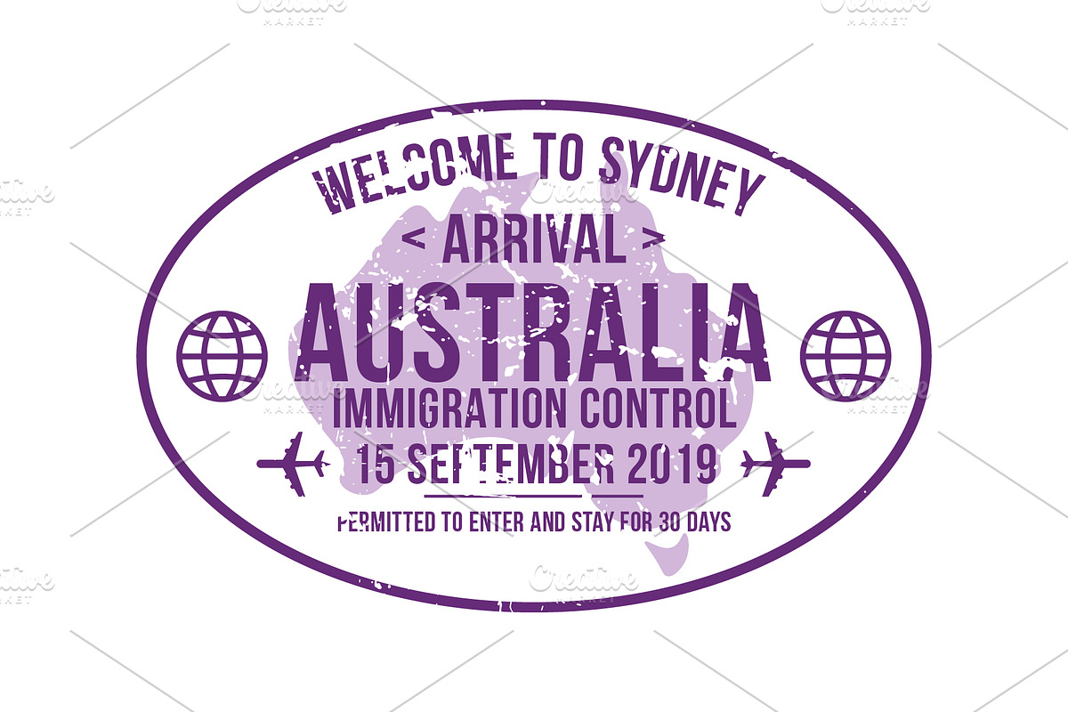 Passport Stamps & Travel Visa Signs, a Transportation Illustration by Kaushal Jangid (Photo 4 of 28)