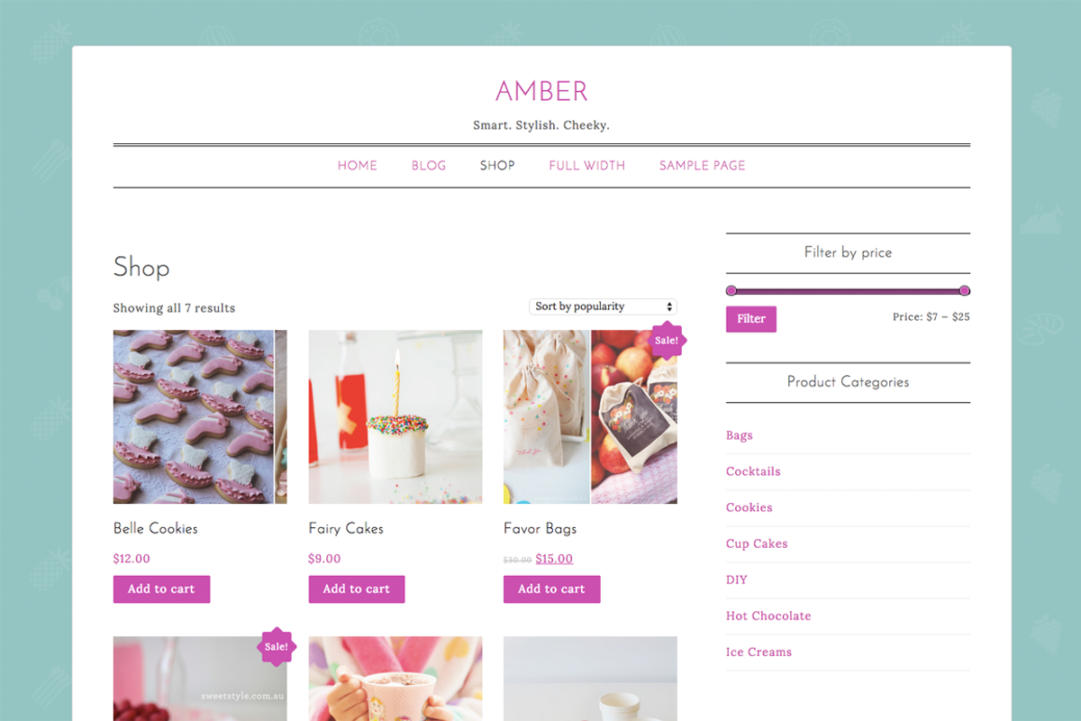 Amber - Girlish WP Theme 30% OFF, a WordPress Template by IdeaBox Themes (Photo 5 of 5)