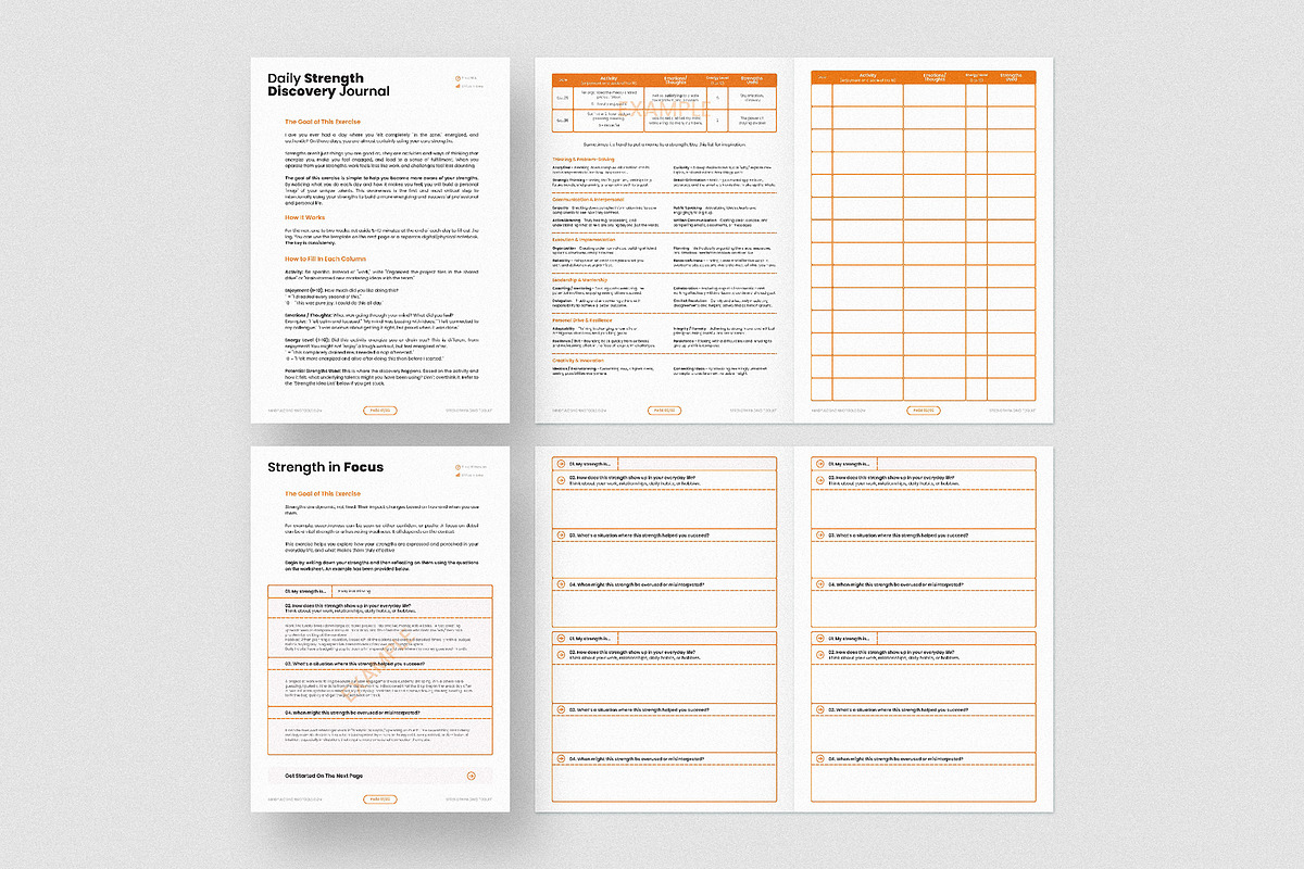 Strengths Discovery Workbook, a Templates & Theme by AndrewPixel (Photo 5 of 9)