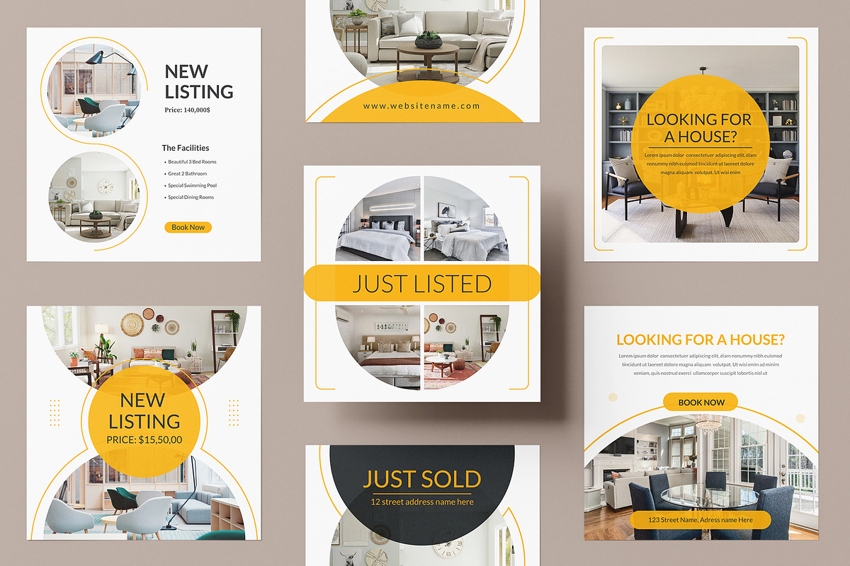 Real Estate Social Media Post, a Social Media Template by Pixelpick (Photo 3 of 3)
