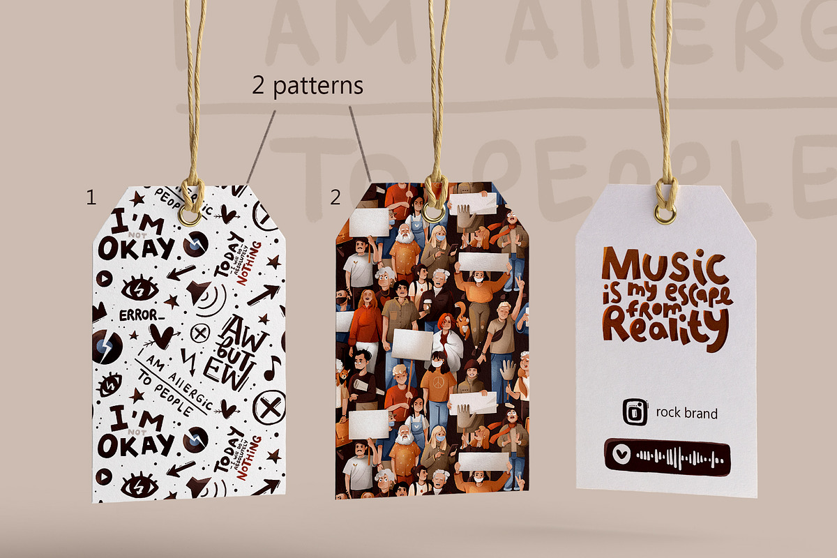 ROCK MUSIC digital collection, a Person Illustration by Izobova (Photo 2 of 7)