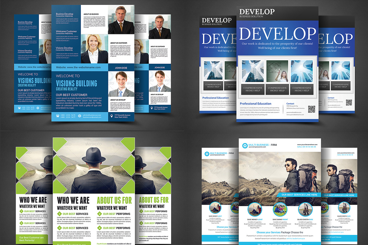 Corporate Business Flyers Bundle, a Flyer Template by AfzaalGraphics (Photo 4 of 5)