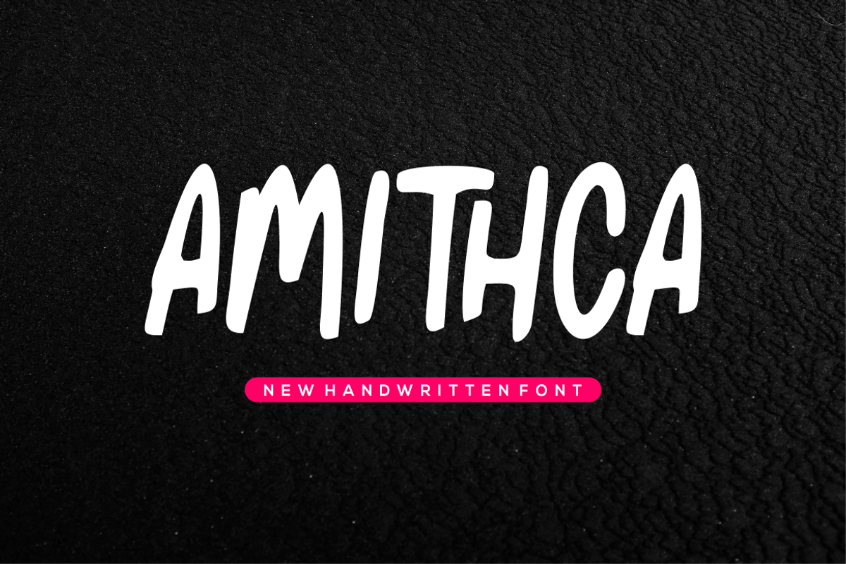 Amithca Font, a Handwritten Font by brahamb_design (Photo 1 of 5)