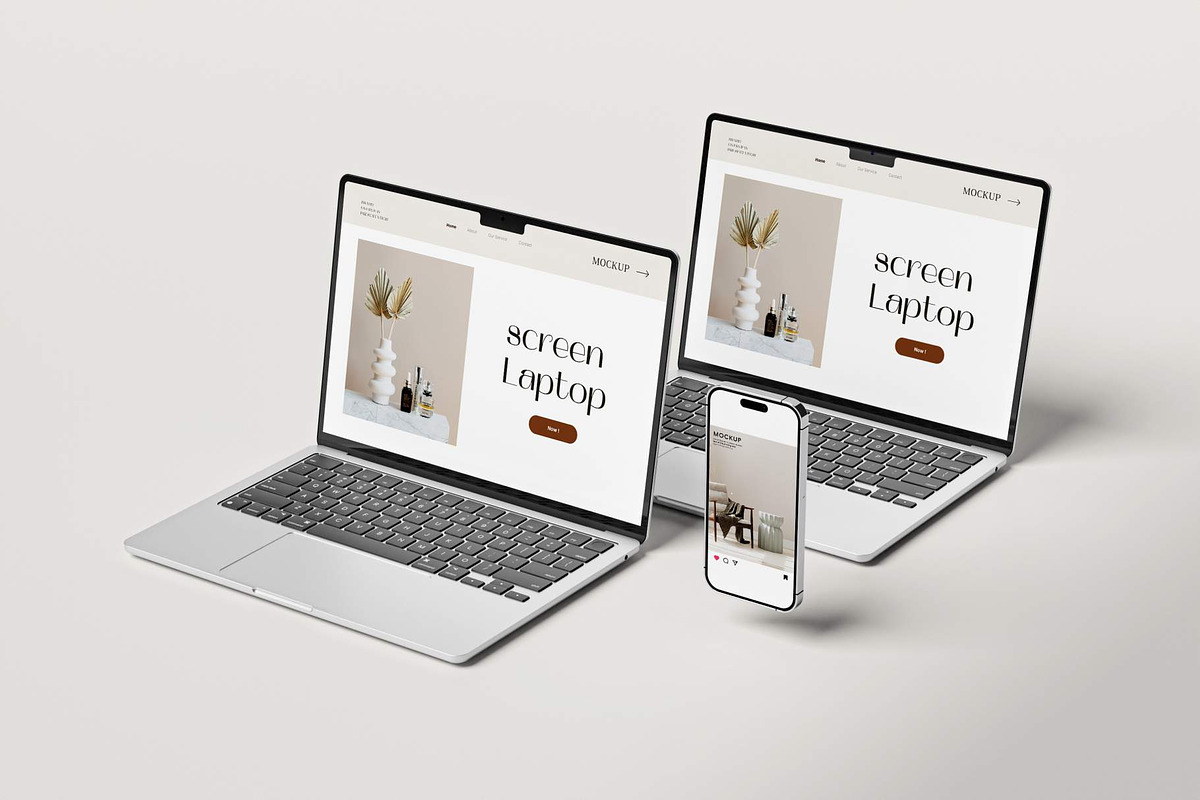Multi Devices Mockup, a Device Mockup by Meizzaluna Design