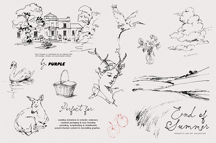 End of Summer: Line Art Collection