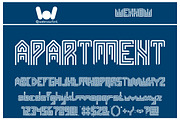 Apartment font, a Font by weknow
