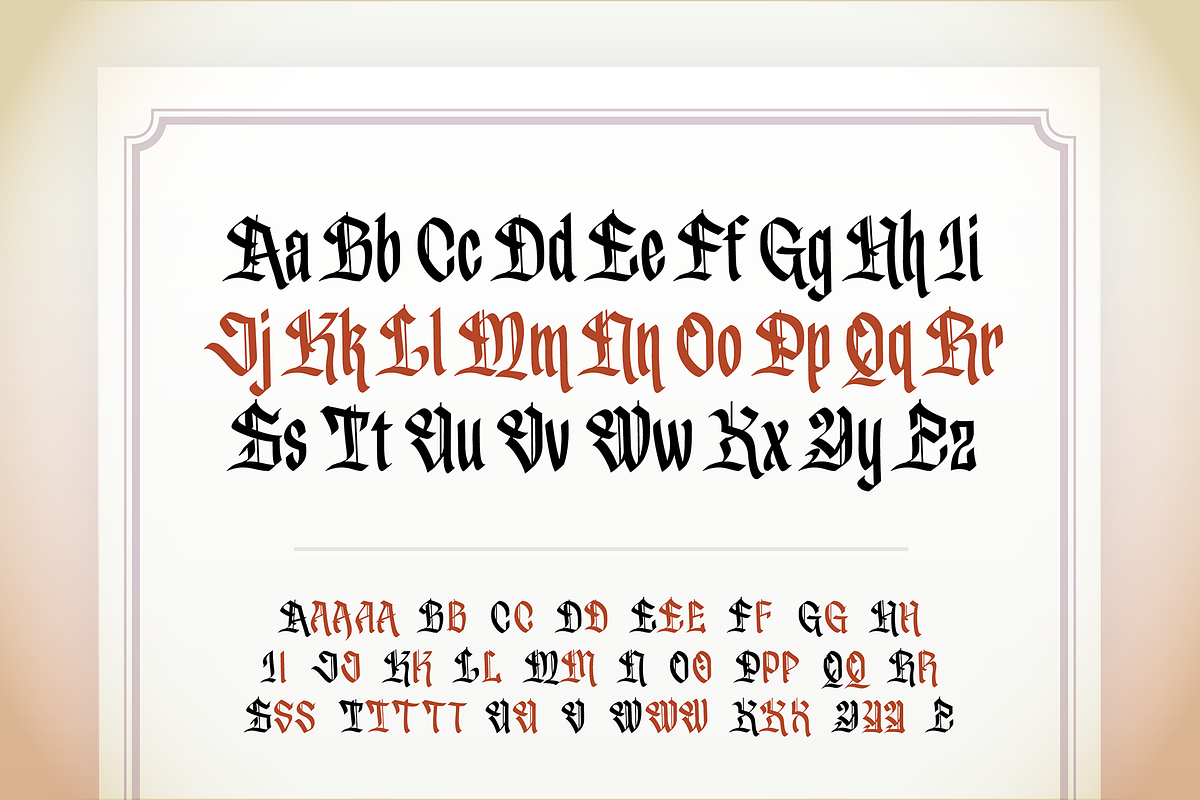 Hobgoblin - fantasy font, a Blackletter Font by SelfBuild Type (Photo 8 of 8)