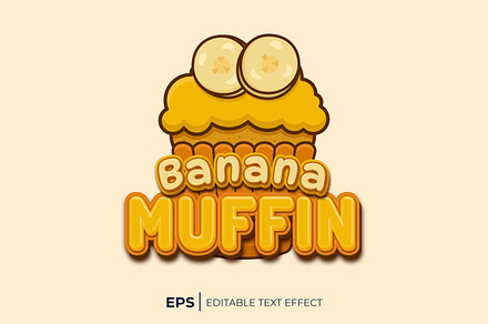 Banana Muffin Text Effect