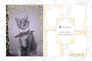 Gold confetti frames, photo overlay, a Texture Graphic by Palette Pursuit (Thumbnail 3 of 4)