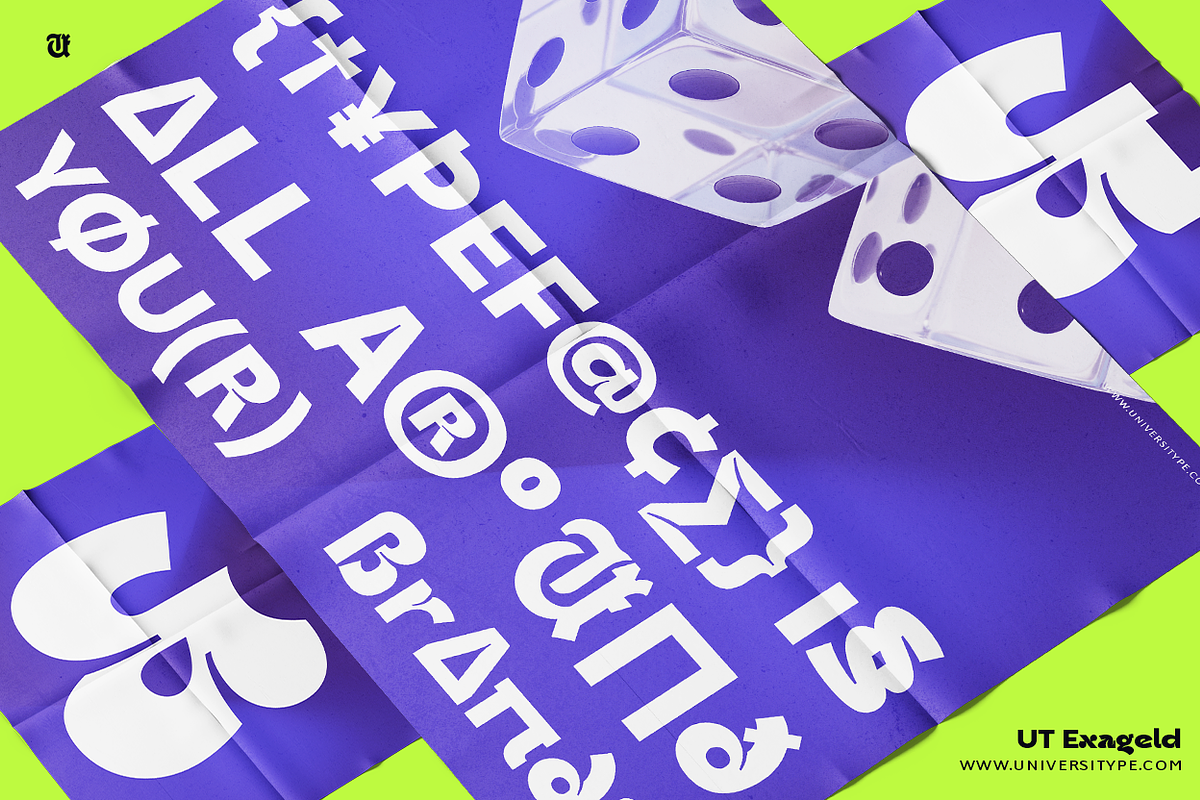 UT Exageld - A Bold Sexy Sans Serif, a Sans Serif Font by Universitype (Photo 11 of 15)