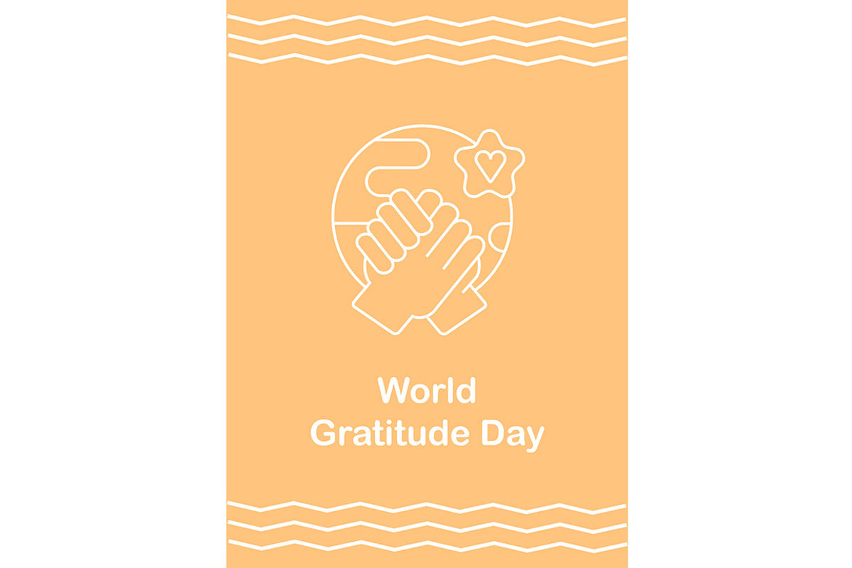 International thankfulness day card, a Flyer Template by IMG Visuals