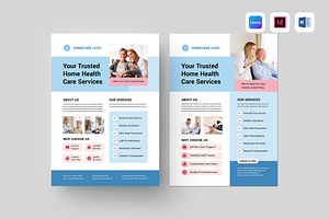Home Care Flyer | Canva, Word, Indd, a Flyer Template by Leaflove