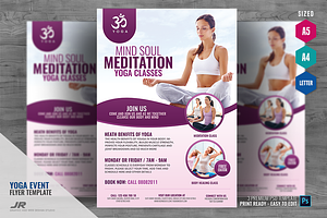 Yoga And Meditation Flyer