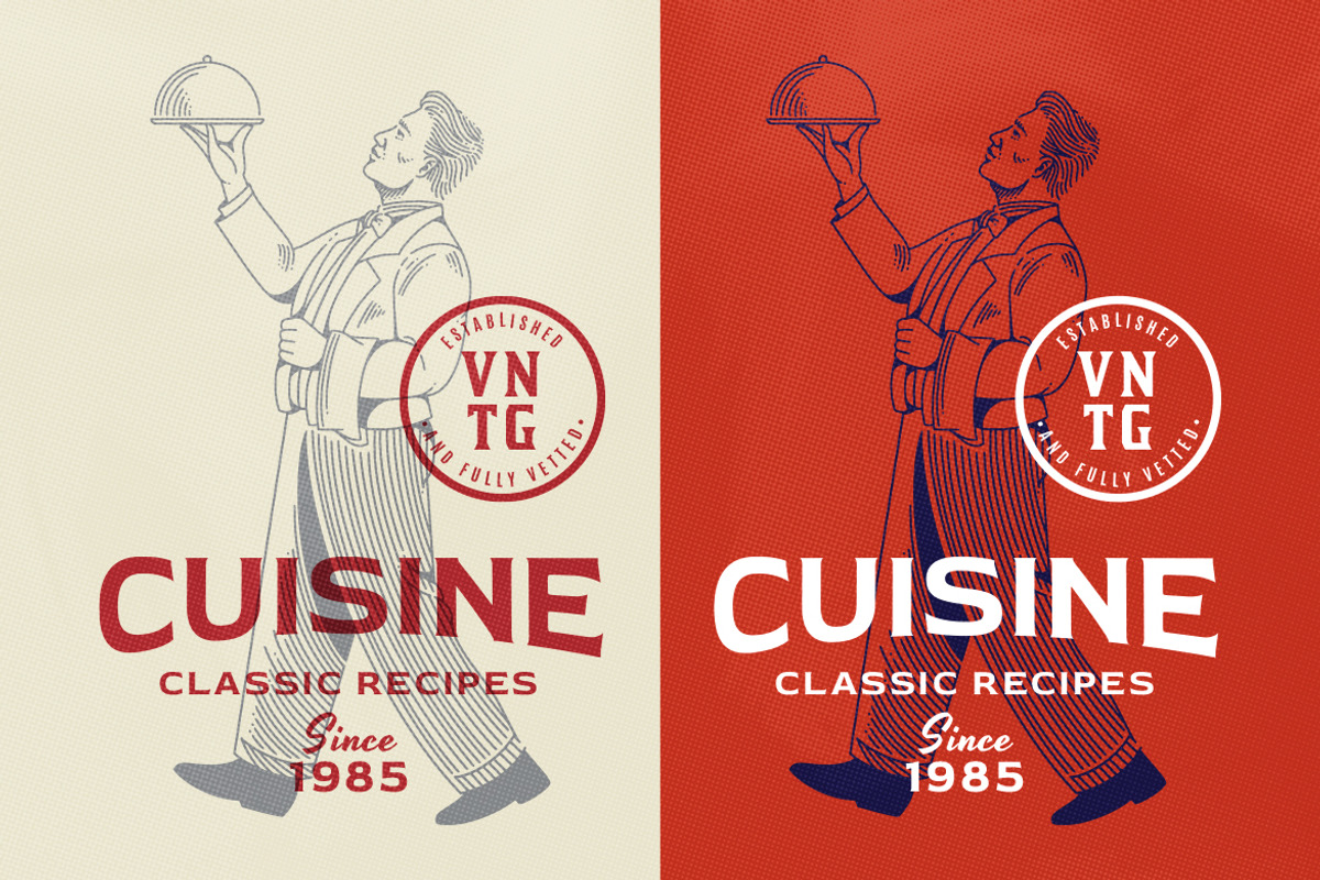 Classic Elegant Waitress Logo, a Branding & Logo Template by RMPL.std (Photo 3 of 3)