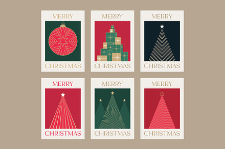 Christmas Card Template Vector, a Card Template by PixelMind
